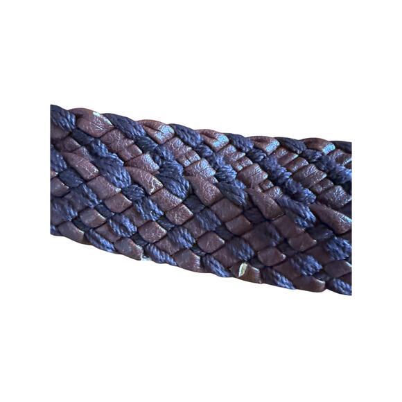 The Sak Indio Crochet Tote Hobo Bag Navy Preppy Boho - Picture 9 of 14